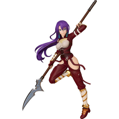 Figura de Arthur Pencilgon con lanza y cabello morado