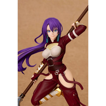 Figura de Arthur Pencilgon con lanza y cabello morado - 3