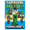 Cuaderno Minecraft con reloj LED y personajes pixelados