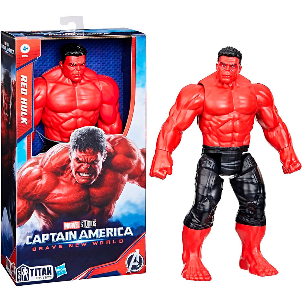 Figura articulada Red Hulk Marvel Titan Hero Series de 30 cm
