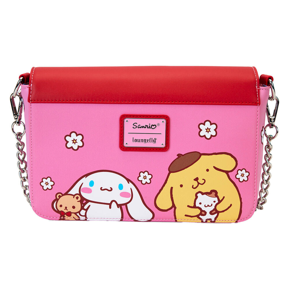 Bolso bandolera rojo y rosa de Hello Kitty and Friends Loungefly - 3