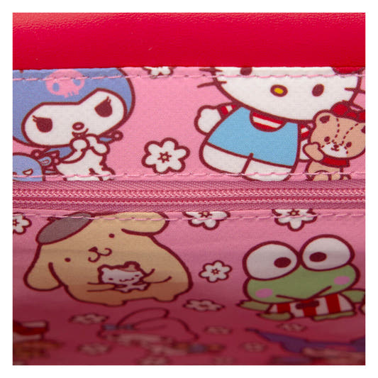 Bolso bandolera rojo y rosa de Hello Kitty and Friends Loungefly - 6