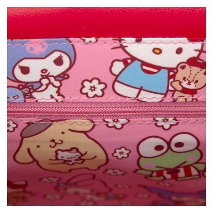Bolso bandolera rojo y rosa de Hello Kitty and Friends Loungefly - 6