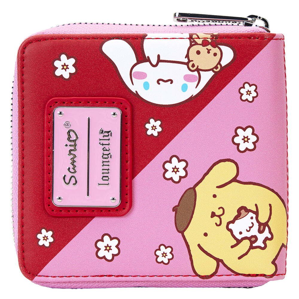 Cartera Loungefly Hello Kitty and Friends rosa y roja con personajes - 3
