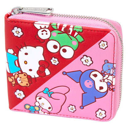Cartera Loungefly Hello Kitty and Friends rosa y roja con personajes - 4