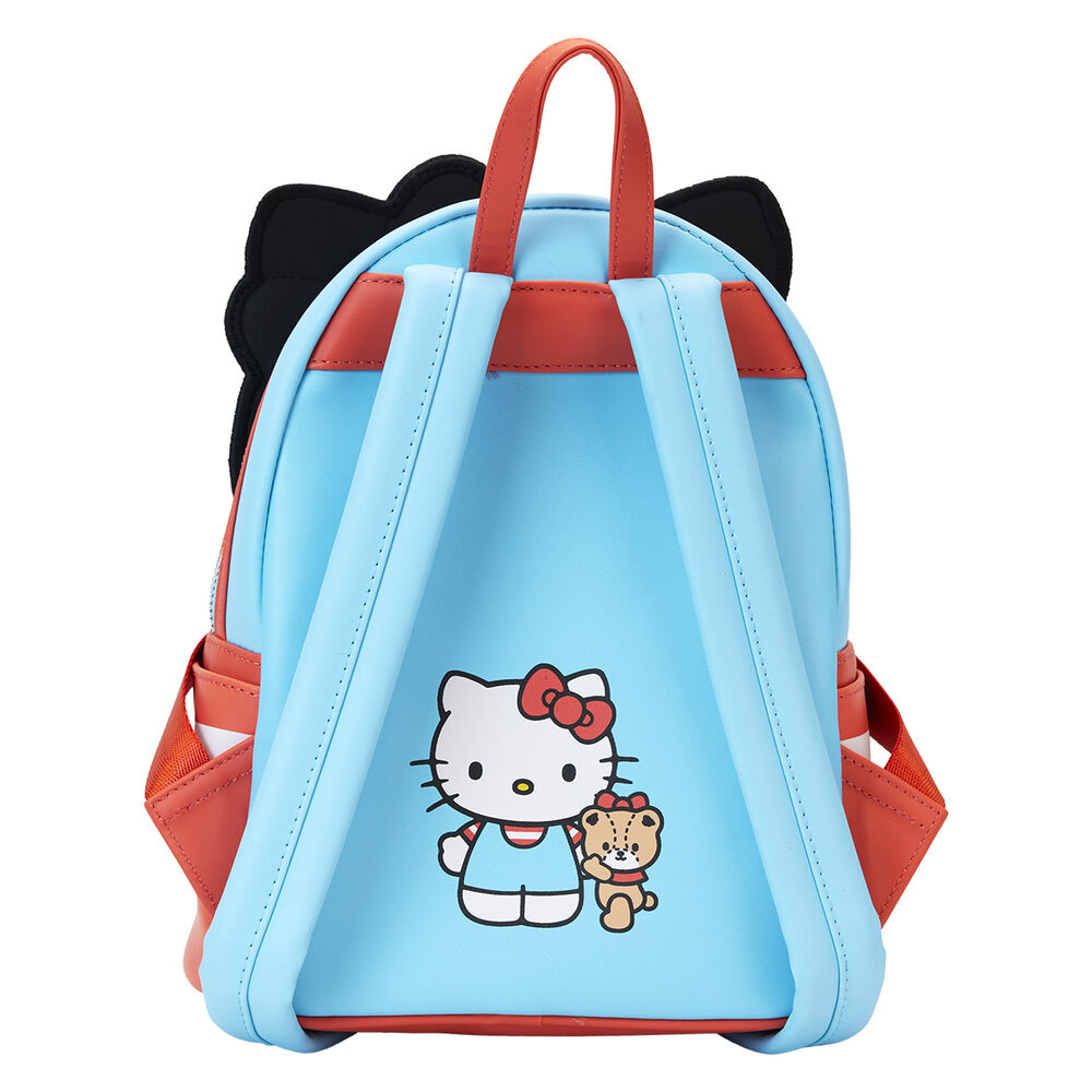 Mochila Loungefly de Hello Kitty y oso en azul, blanco y rojo - 4