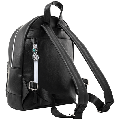 Mochila Beetlejuice negra con diseño de señal de neón - 2