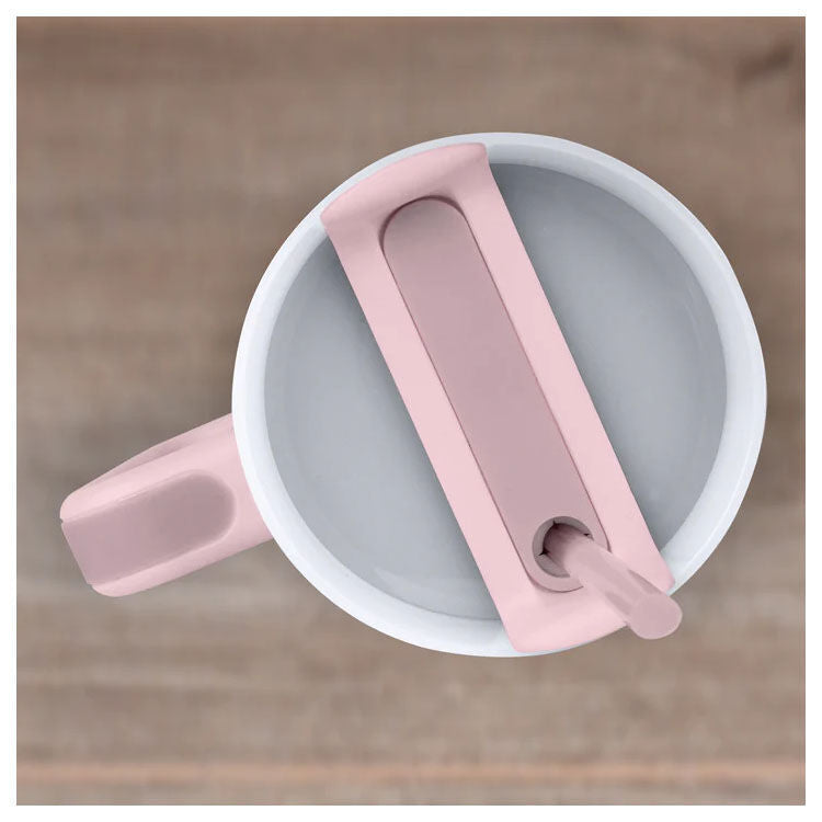 Vaso termo rosa de Angel Disney Stitch con tapa, pajita y asa - 3