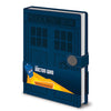 Cuaderno A5 Premium Doctor Who azul con diseño de la TARDIS