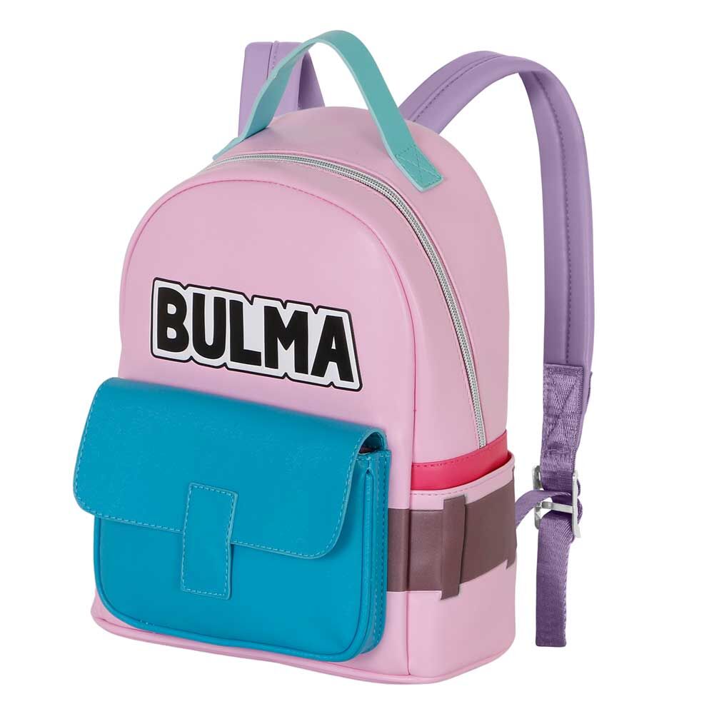 Mochila rosa de Bulma de Dragon Ball con bolsillo frontal turquesa - 3