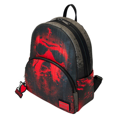 Mochila Loungefly de Viernes 13 negra y roja con colgante I Love Horror - 2