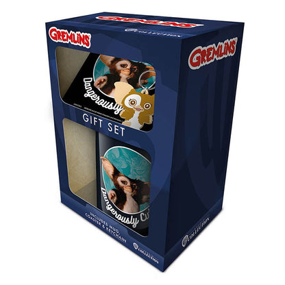 Set de regalo Gremlins con taza, posavasos y llavero