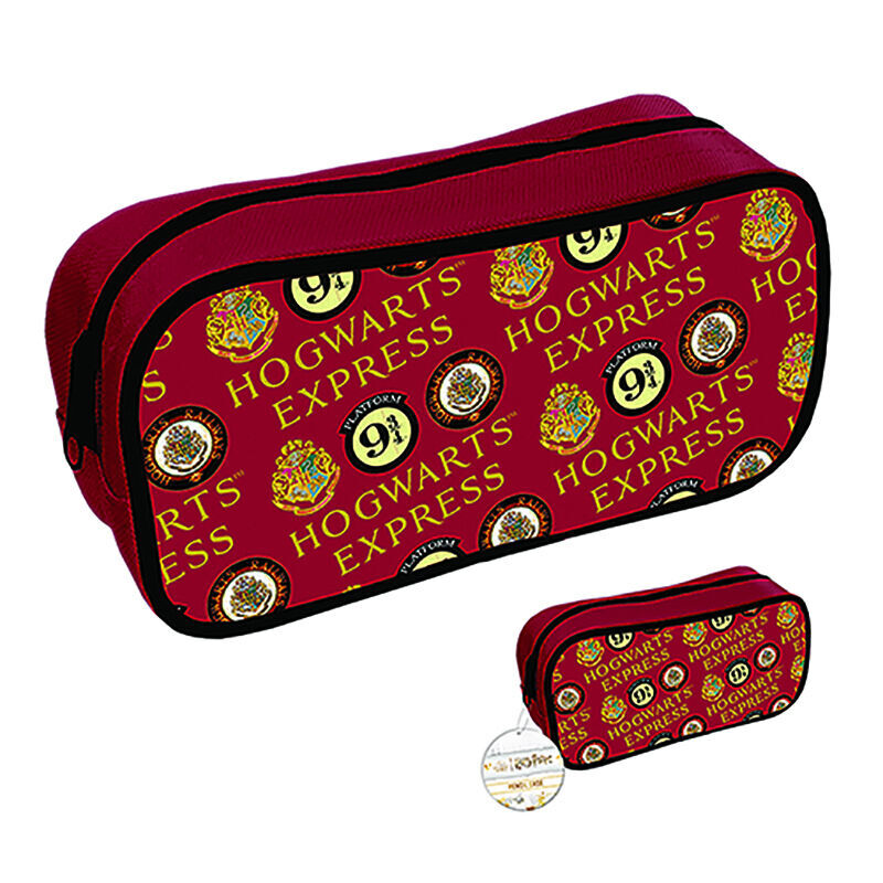 Portatodo Harry Potter Hogwarts Express de PVC en burdeos y negro