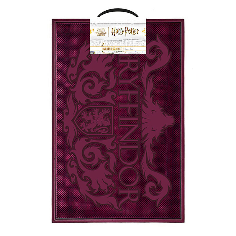Felpudo granate de Harry Potter con escudo de Gryffindor