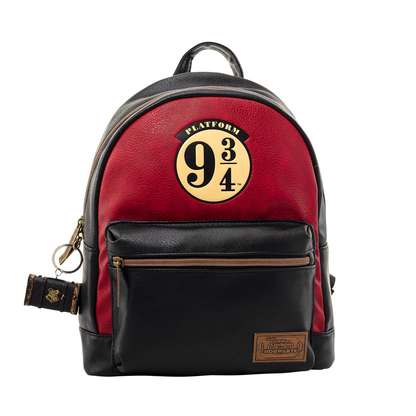 Mochila Harry Potter Plataforma 9 3/4 roja y negra