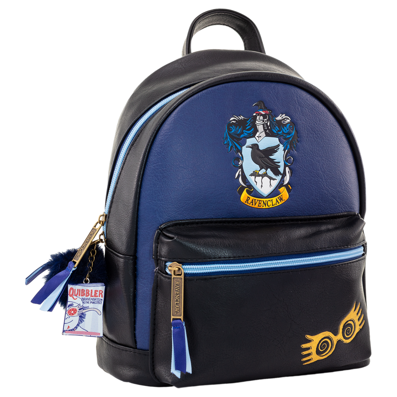 Mochila azul y negra de Ravenclaw Harry Potter con escudo frontal - 3