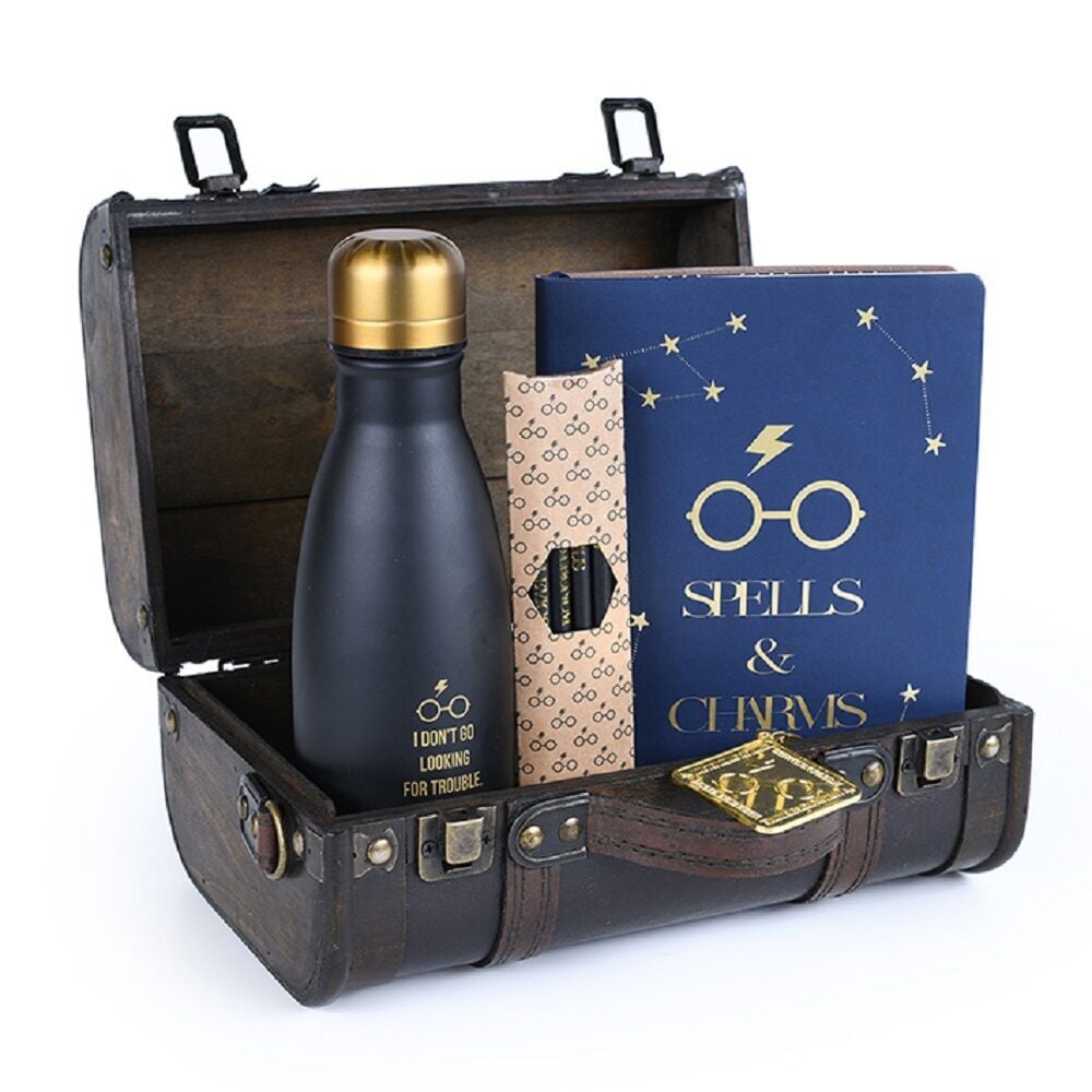 Set regalo premium Harry Potter con maletín, botella y cuaderno