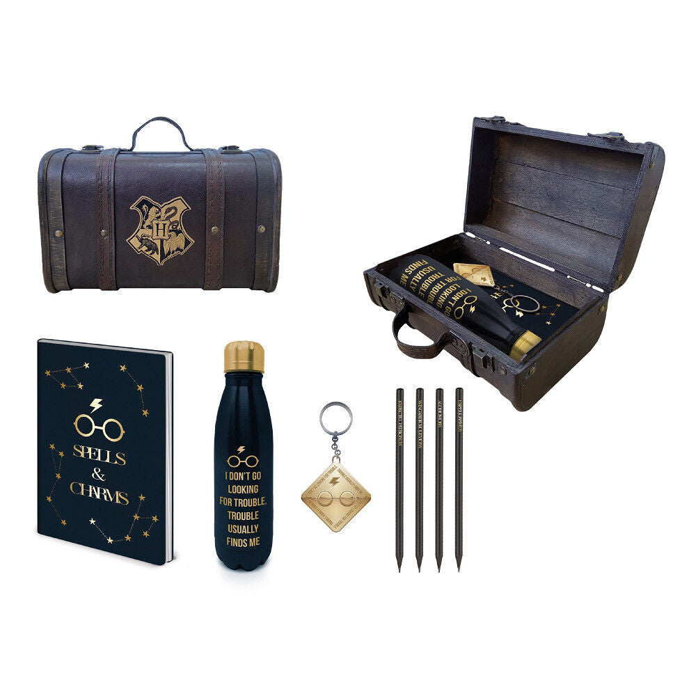 Set regalo premium Harry Potter con maletín, botella y cuaderno - 4