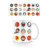 Taza blanca de cerámica Chibi Harry Potter de 315 ml