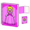 Cuaderno A5 rosa de Peach de Super Mario Bros con tapa dura y espiral
