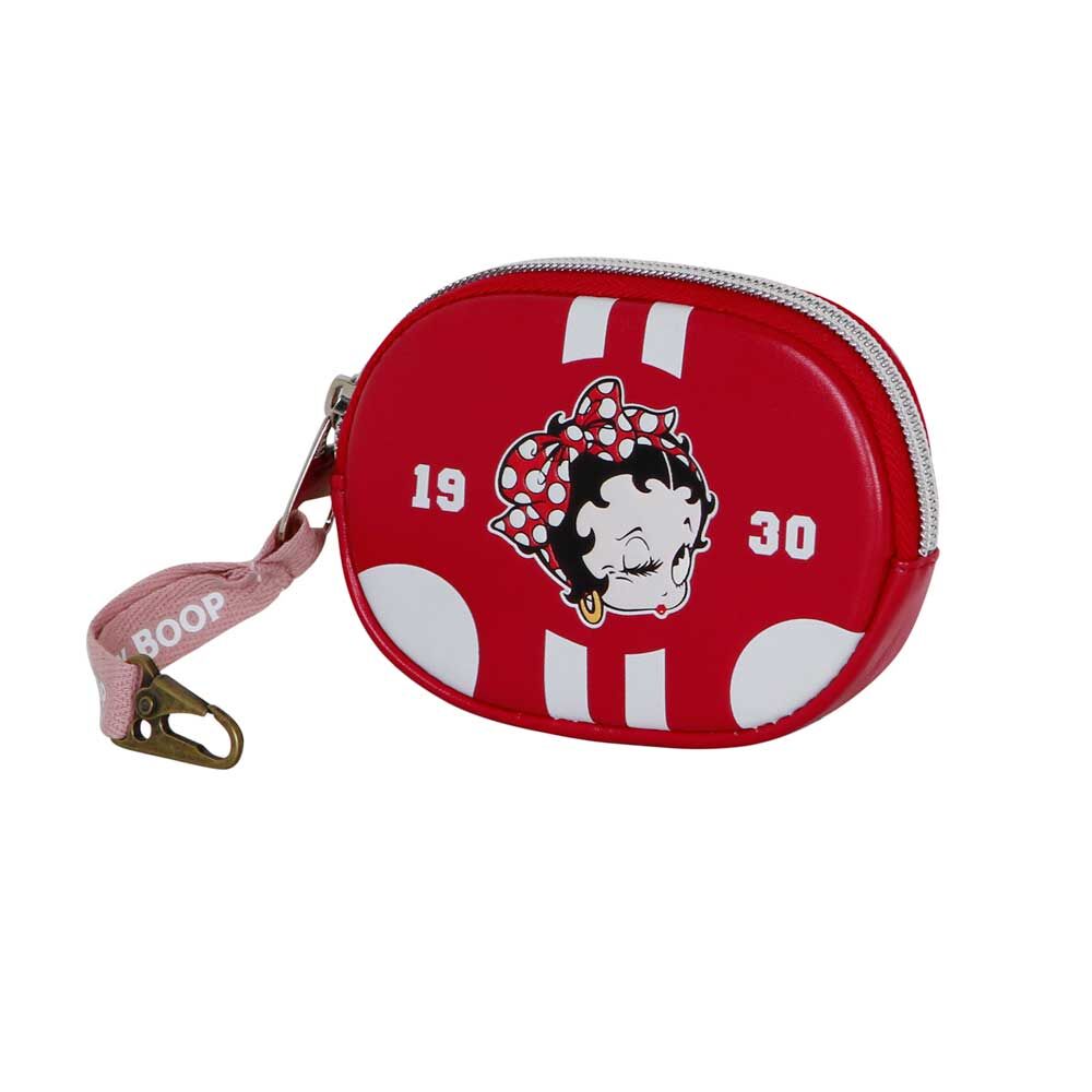 Monedero rojo de Betty Boop con correa y mosquetón - 3