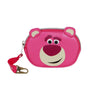 Monedero rosa de Lotso de Toy Story con cremallera y mosquetón
