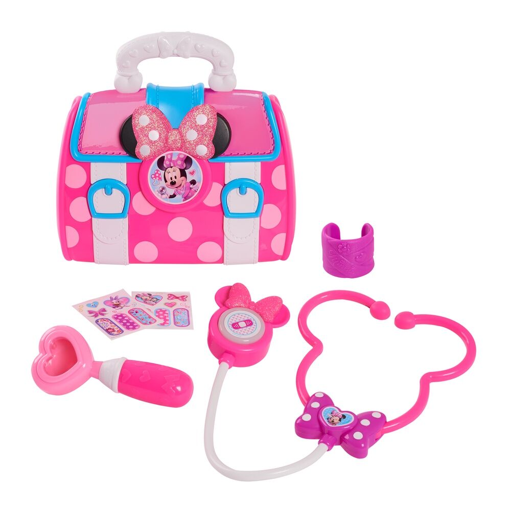Set de doctora Minnie Disney con maletín rosa y accesorios médicos - 2