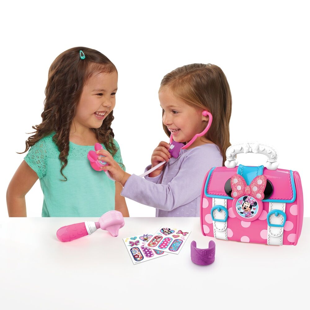 Set de doctora Minnie Disney con maletín rosa y accesorios médicos - 3