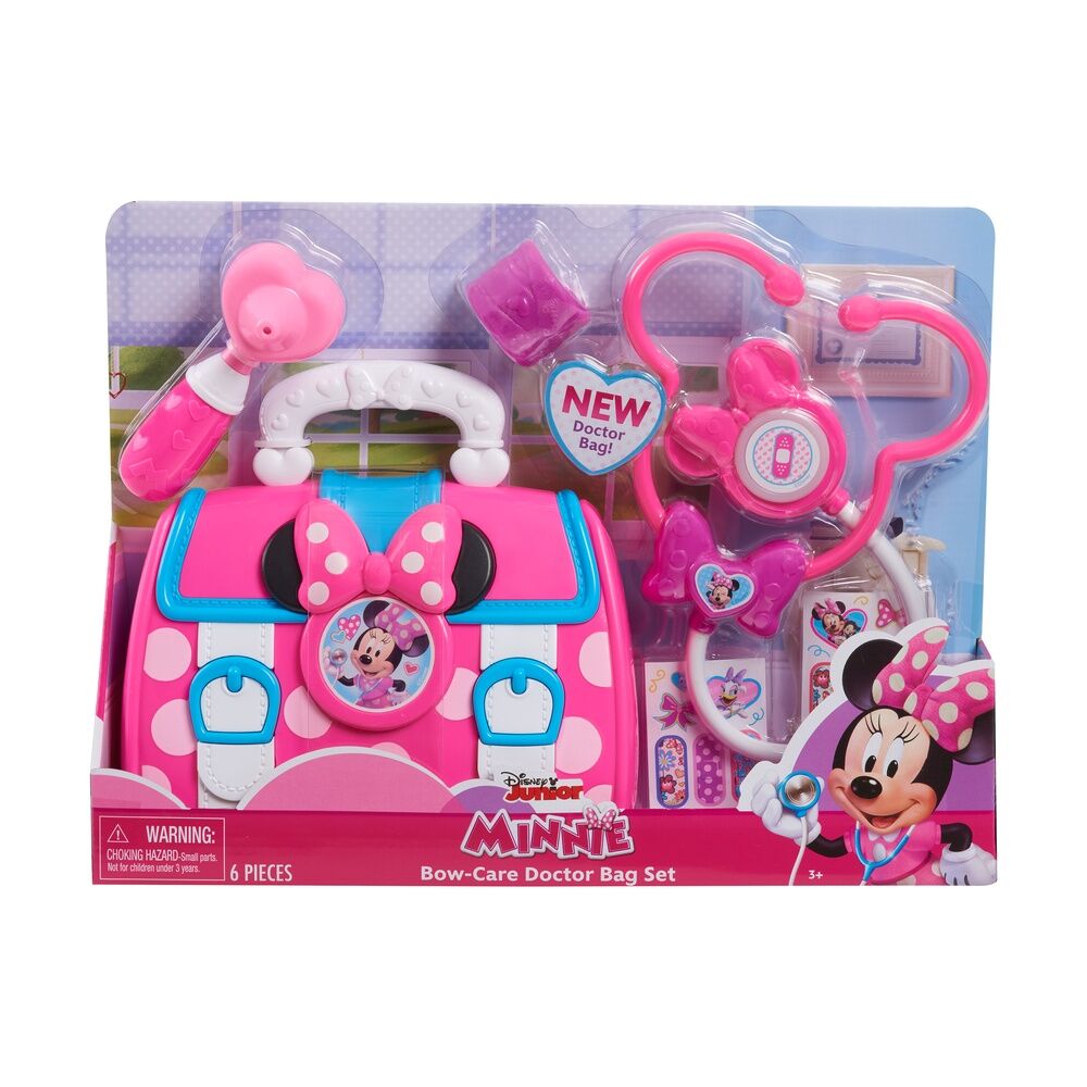 Set de doctora Minnie Disney con maletín rosa y accesorios médicos