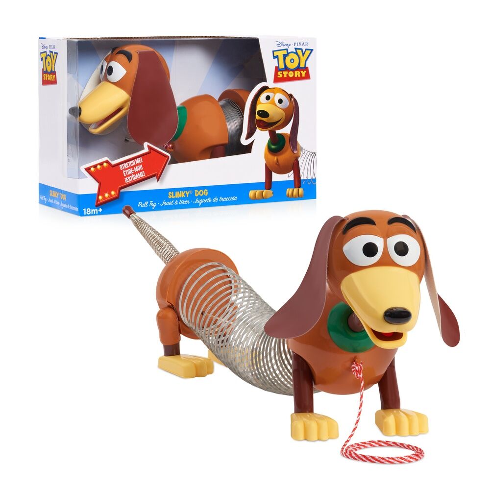 Perro Slinky de Toy Story 4 con cuerpo extensible y cuerda