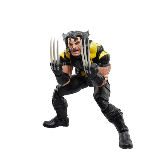 Figura articulada de Wolverine X-Men Marvel con uniforme amarillo y negro