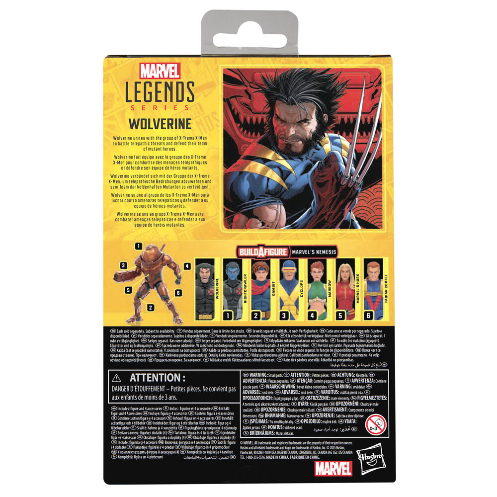 Figura articulada de Wolverine X-Men Marvel con uniforme amarillo y negro - 11