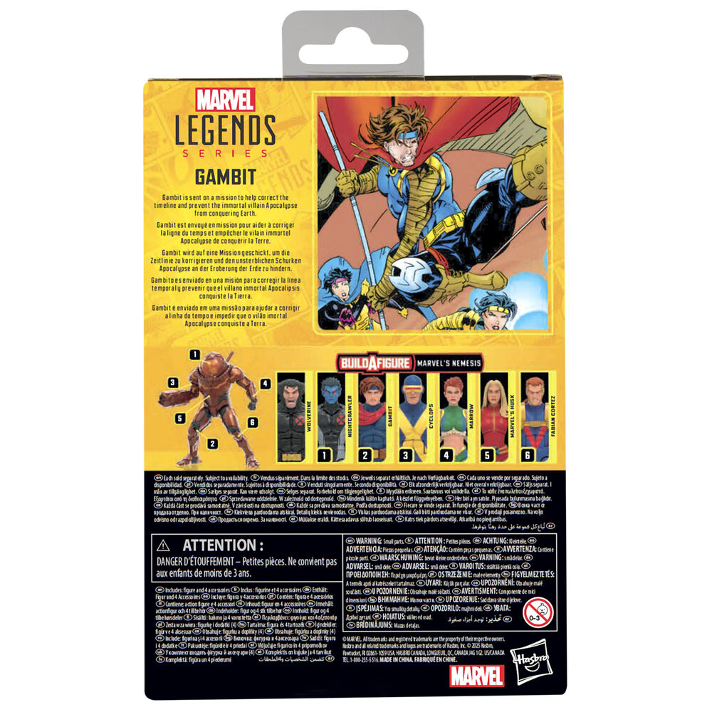 Figura articulada de Gambit de X-Men Marvel con bastón - 10
