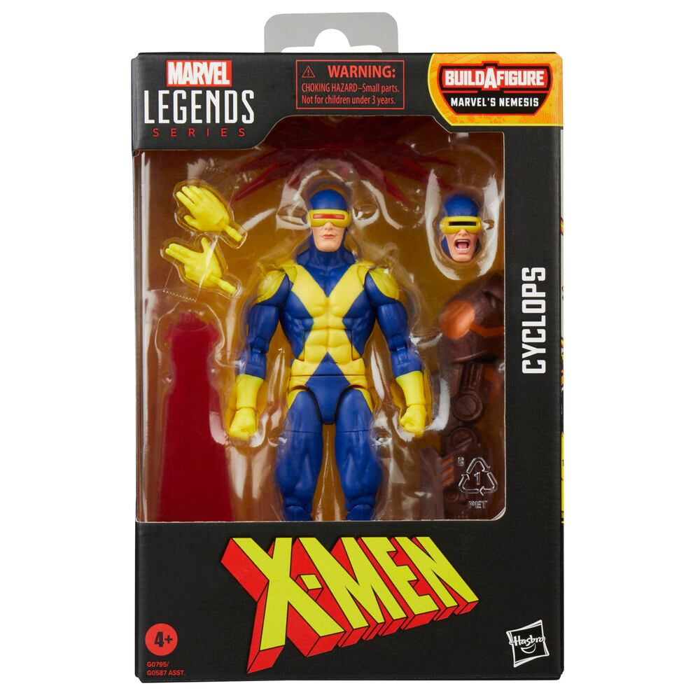Figura articulada de Cyclops de X-Men con uniforme azul y amarillo - 2