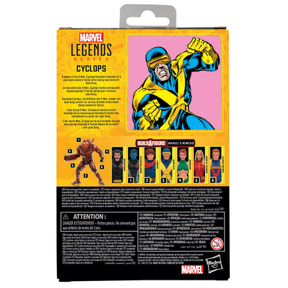 Figura articulada de Cyclops de X-Men con uniforme azul y amarillo - 12