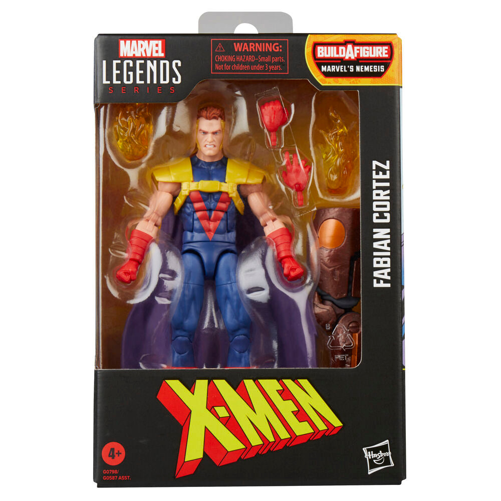 Figura articulada de Fabian Cortez de X-Men Marvel con capa morada - 2