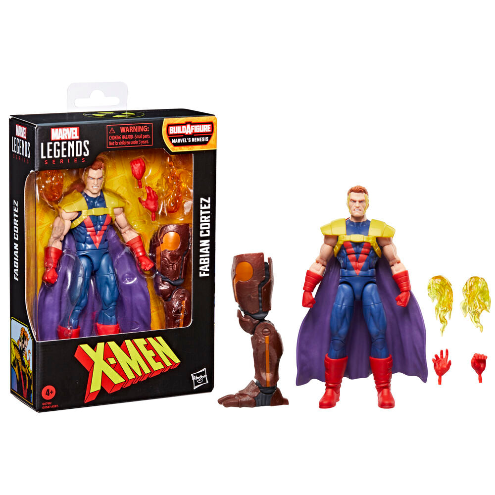 Figura articulada de Fabian Cortez de X-Men Marvel con capa morada - 3
