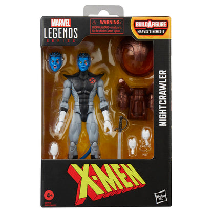 Figura articulada de Nightcrawler de X-Men Marvel Legends con accesorios