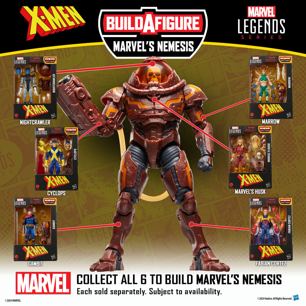 Figura articulada de Nightcrawler de X-Men Marvel Legends con accesorios - 12