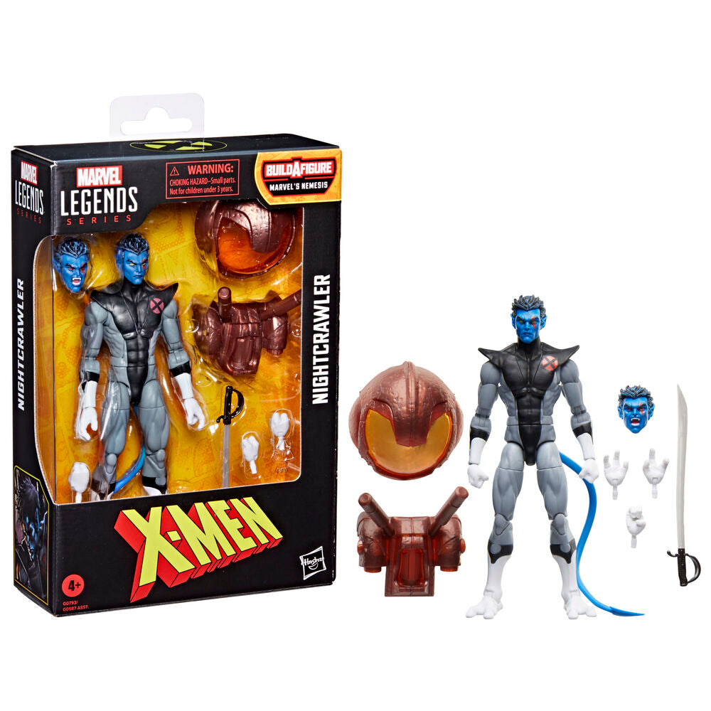 Figura articulada de Nightcrawler de X-Men Marvel Legends con accesorios - 2