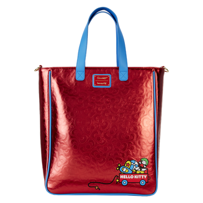 Bolso rojo metalizado Loungefly de Hello Kitty con monedero extraíble - 4