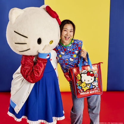 Bolso rojo metalizado Loungefly de Hello Kitty con monedero extraíble - 6