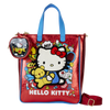 Bolso rojo metalizado Loungefly de Hello Kitty con monedero extraíble
