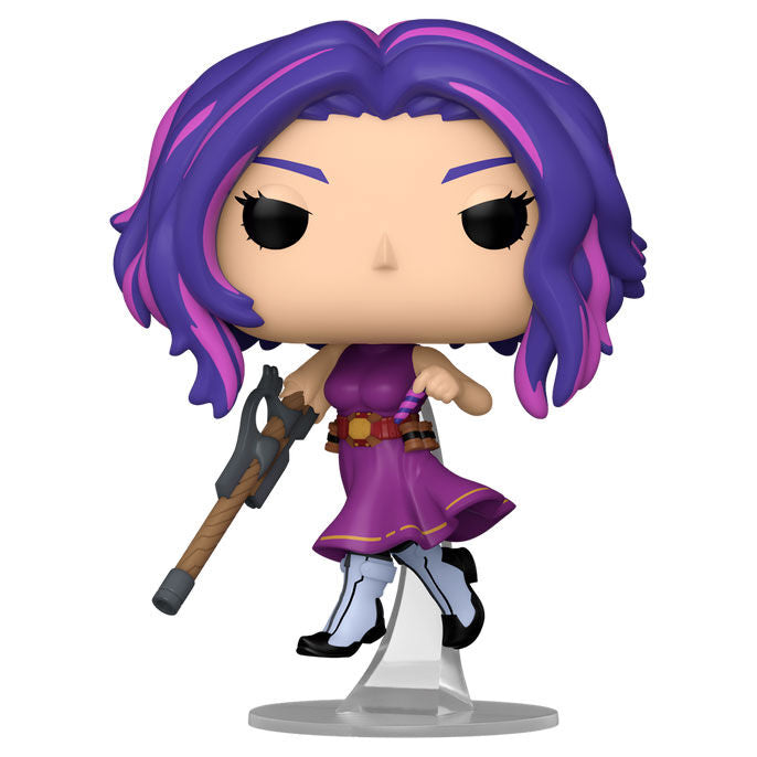 Figura Funko POP de Lady Nagant con rifle y cabello morado