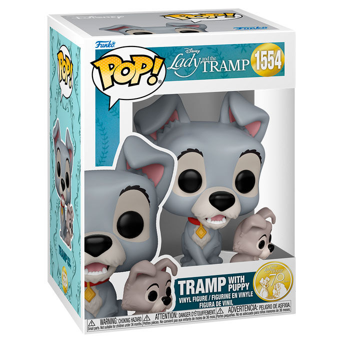 Figura Funko POP! de Tramp con un cachorro - 2