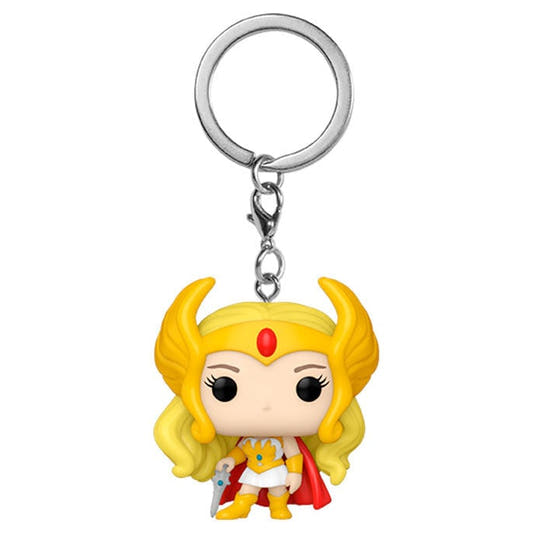 Llavero Funko Pocket POP! de She-Ra con capa roja y tocado dorado