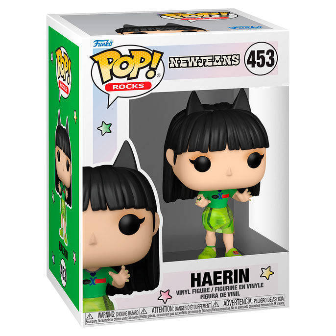 Figura Funko POP! de Haerin de New Jeans con orejas de gato y conjunto verde - 2