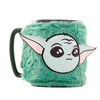 Taza de Grogu Star Wars con funda de peluche verde
