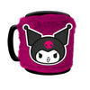 Taza Kuromi Hello Kitty fucsia con funda de peluche