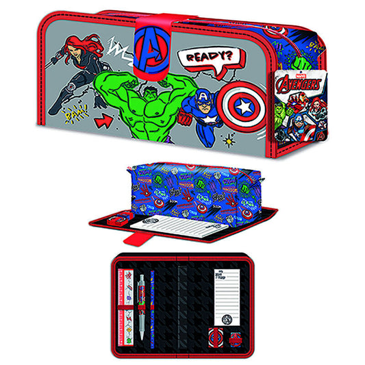 Set de papelería Marvel de Los Vengadores con estuche abierto - 2